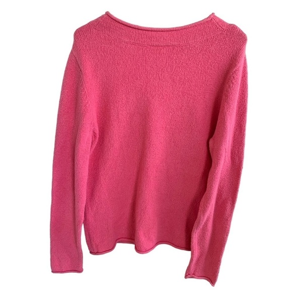 Talbots V-neck Sweater Pink Women’s Size Large - Picture 4 of 5